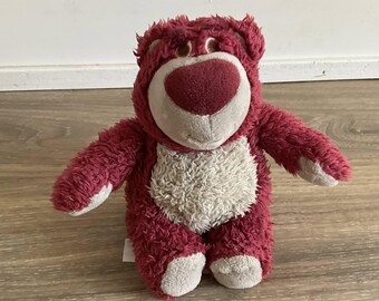 Disney Pixar Lotso Huggin Bear Plush 7" Strawberry Scent