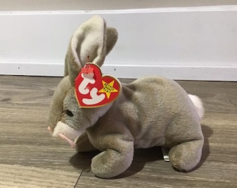 TY Beanie Baby Nibbly The Bunny Plush Toy Stuffed Animal  Vintage