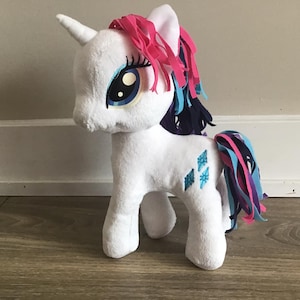 My Little Pony Diamond Rainbow Mane Plush Soft Toy Stuffed Animal 10.5&quot;