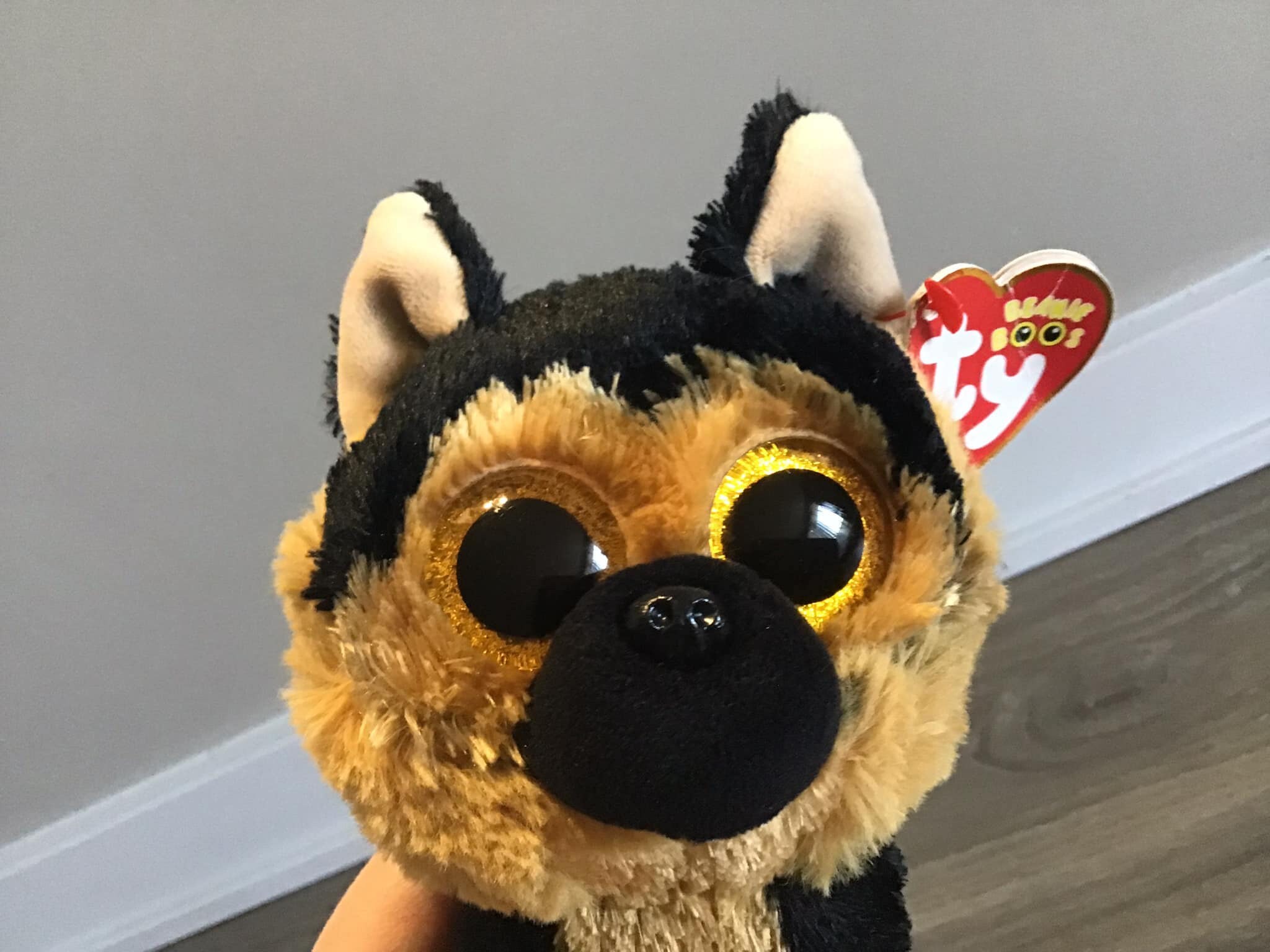 Ty Beanie Boos 6 Spirit The German Shepard, Perfect Plush!