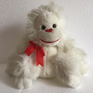 White Monkey Stuffed Animal, Monkey Gorilla Plush Soft Toy