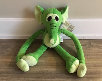 Adventure Planet Hanging Monkey Stuffed Animal, Plush Toy, Gifts for Kids, Geen