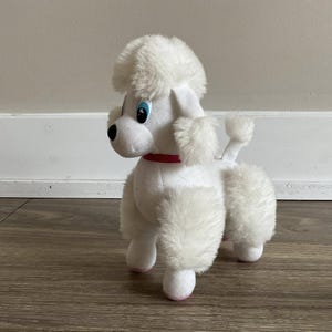 White Poodle Dog Plush Toy Stuffed Animal