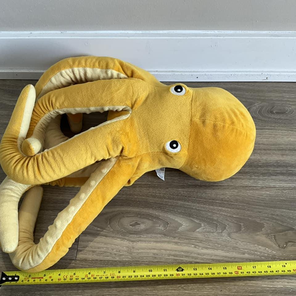 IKEA 大型イエロータコ Blavingad オーシャンテディ ソフトぬいぐるみ