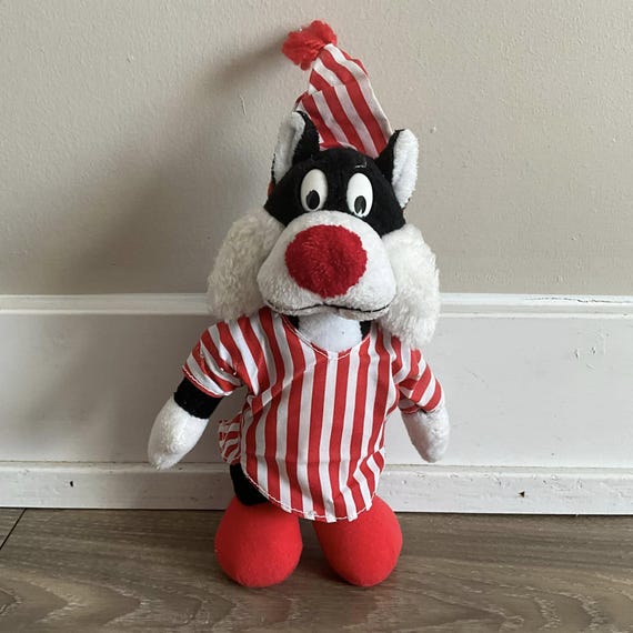 Vintage TM 1992 Sylvester Plush Warner Bros Stuffed Animal Plush