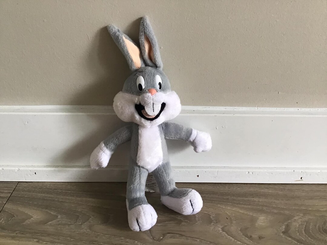 Warner Bros. 1992 Bugs Bunny Stuffed Animal Toy Plush 11 Etsy