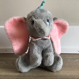 Vintage Walt Disney DUMBO Stuffed Animal Made in Korea