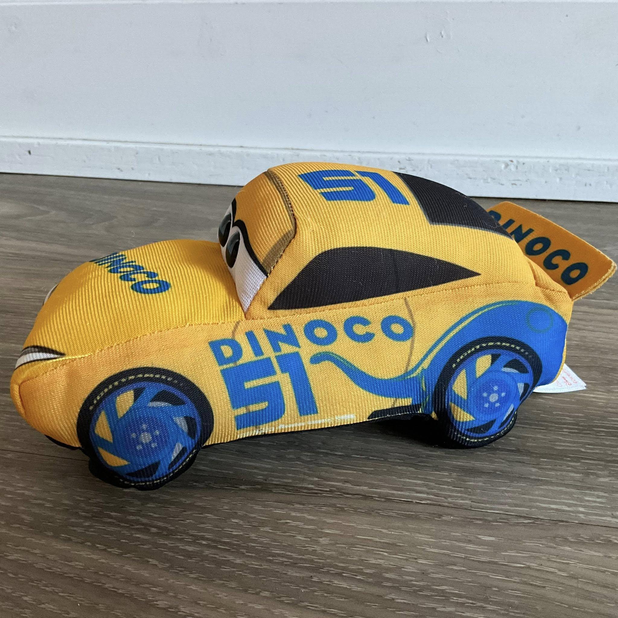 Stuffed Racing Car Ty Sparkle Disney Pixar Car Cruz Ramirez Dinoco Race Car 7