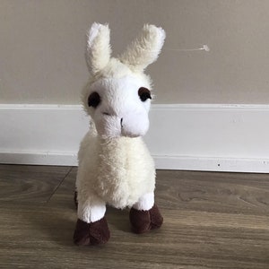 Ganz Webkinz White Llama Stuffed Animal Plush Toy 11&quot;