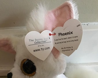 TY - Peluche - Beanie Boos - Volpe - Phoenix - Bianco - Foto 2