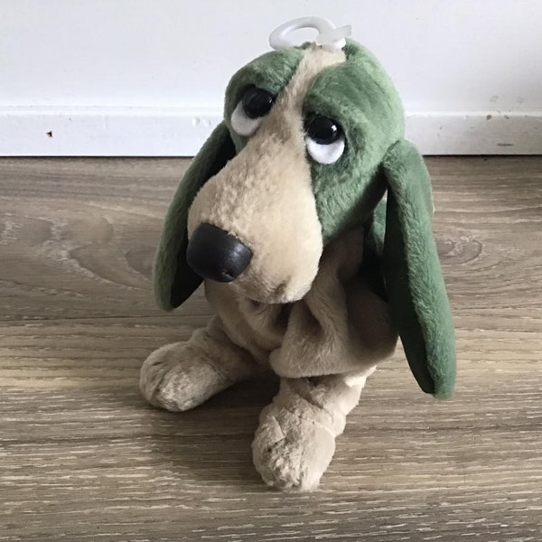 Green Hush Puppies Basset hound dog Special Edition Bean Bag plush 7"