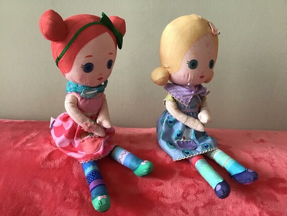 2 Muñecas Mooshka de Zapf Creation Cloth soft Dolls - Etsy España