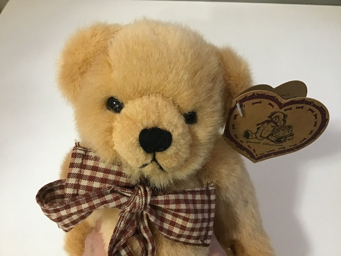 Vintage Stuffed animals plush Bear Heartfelt Collectibles Bear Etsy