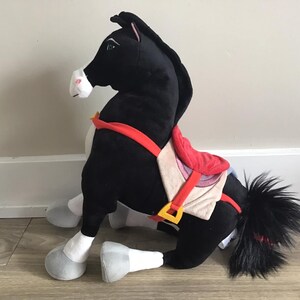 Disney Store Mulan Khan Horse Stuffed Animal Toy Plush 14"