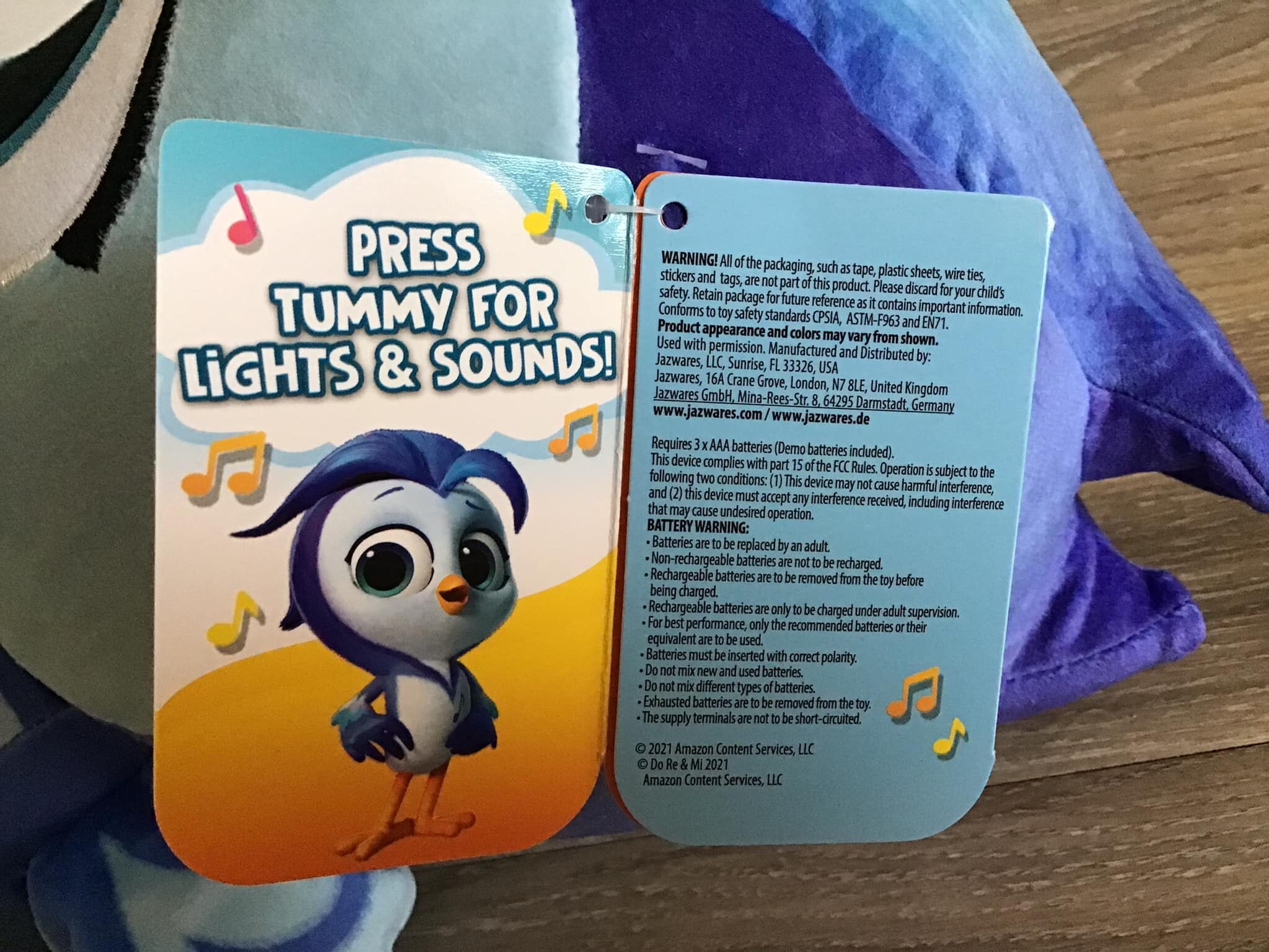 Do Re Mi Blue Bird With Guitar Stuffed Animal Plush Toy 13