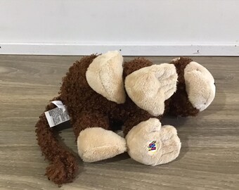 * vintage animal ୨୧ * ふわもこ brown クマちゃん ぬいぐるみ ふわもこ双子くまさんセット くま 茶色(中)|くま