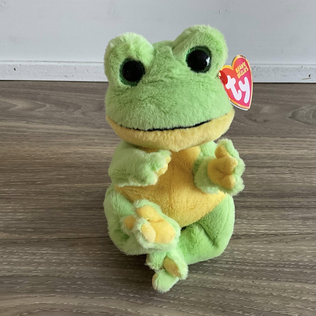Ty Beanie Baby Bellies - SNAPPER the Green Frog (7 Inch) Stuffed Plush ...