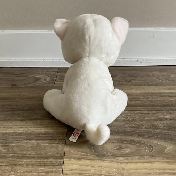 Ty Beanie 'pearl' the White Cat Plush (10 Inch) - Etsy