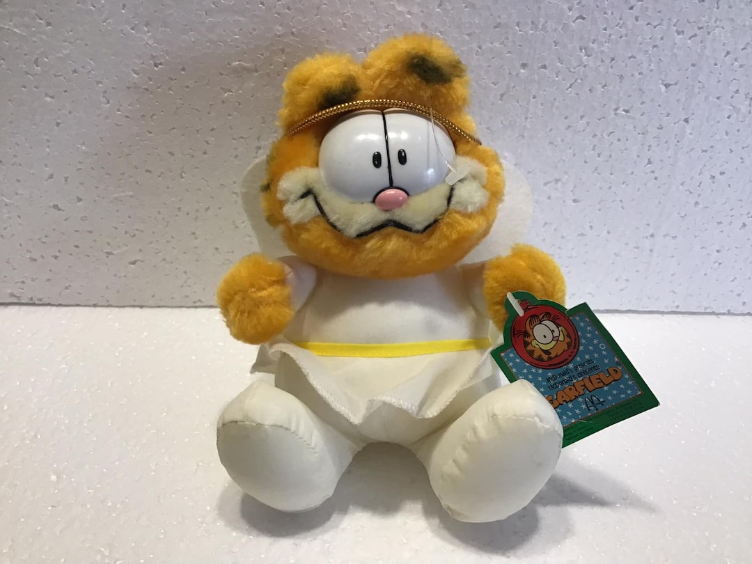 Vintage Mcdonald's Garfield Angel Plush Toy With Tags - Etsy