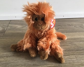 Ty 2006 Beanie Babies Collection Charlie the Orangutan Stuffed Animal Plush Toy 6"