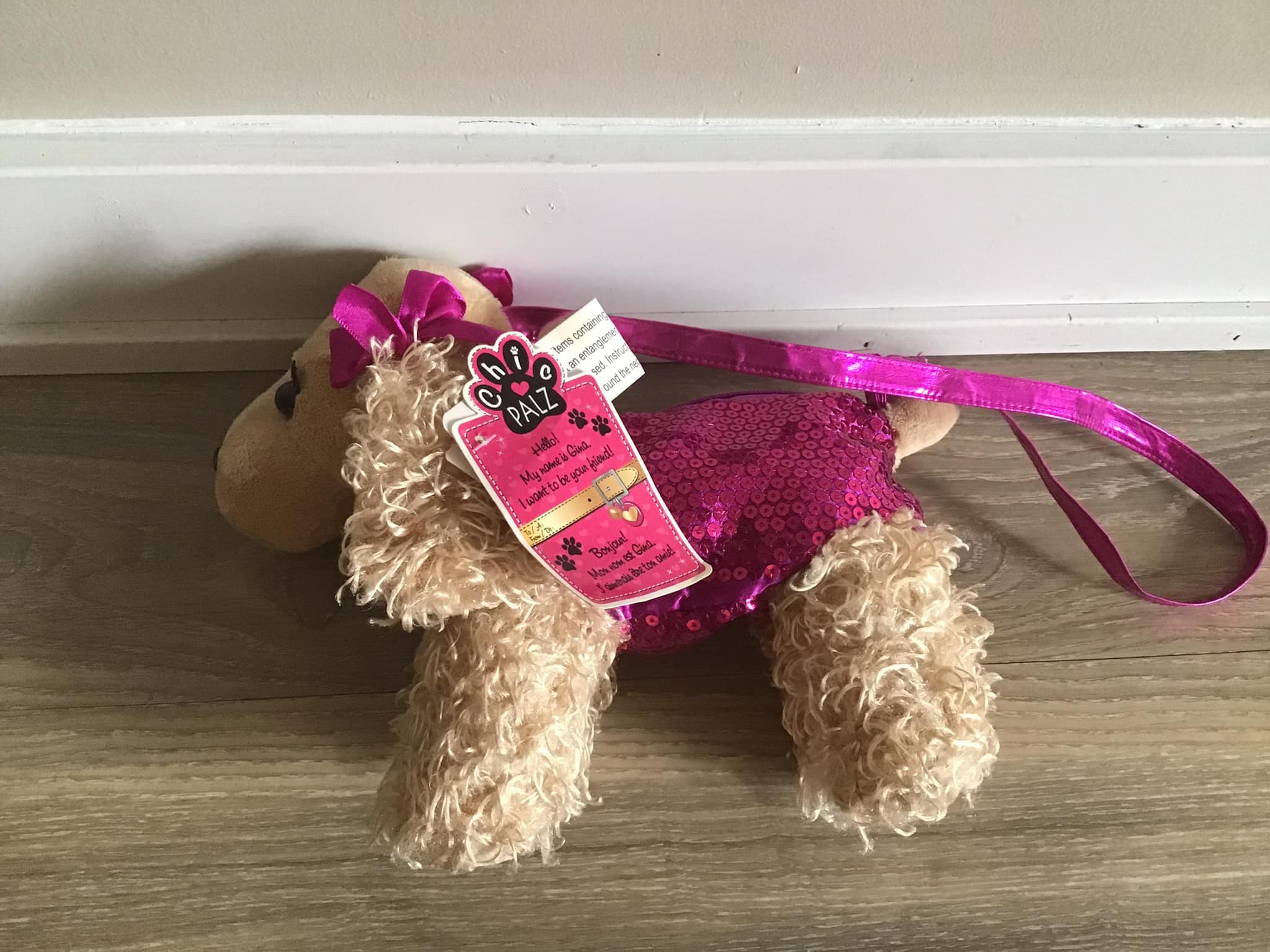 Soft Toy of Dog Cute Handbag for Girls, Kids Playtime Toys(PURPLE)