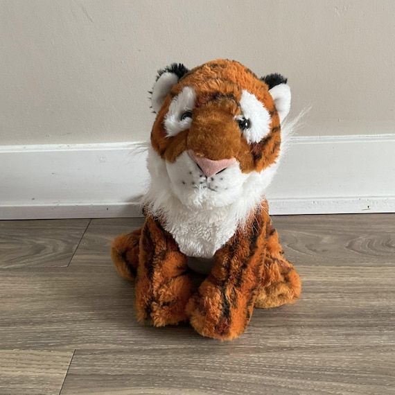 Peluche Tigre Assis Dowman - 31 Cm, Orange, Neuve, Peluche Douce (retired)