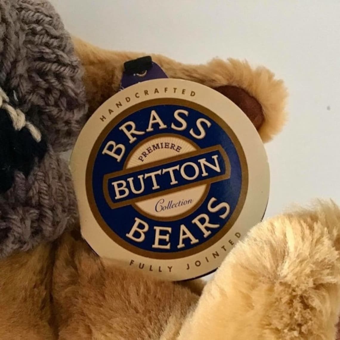 Vintage BRASS BUTTON BEARS Collection Bear Etsy UK