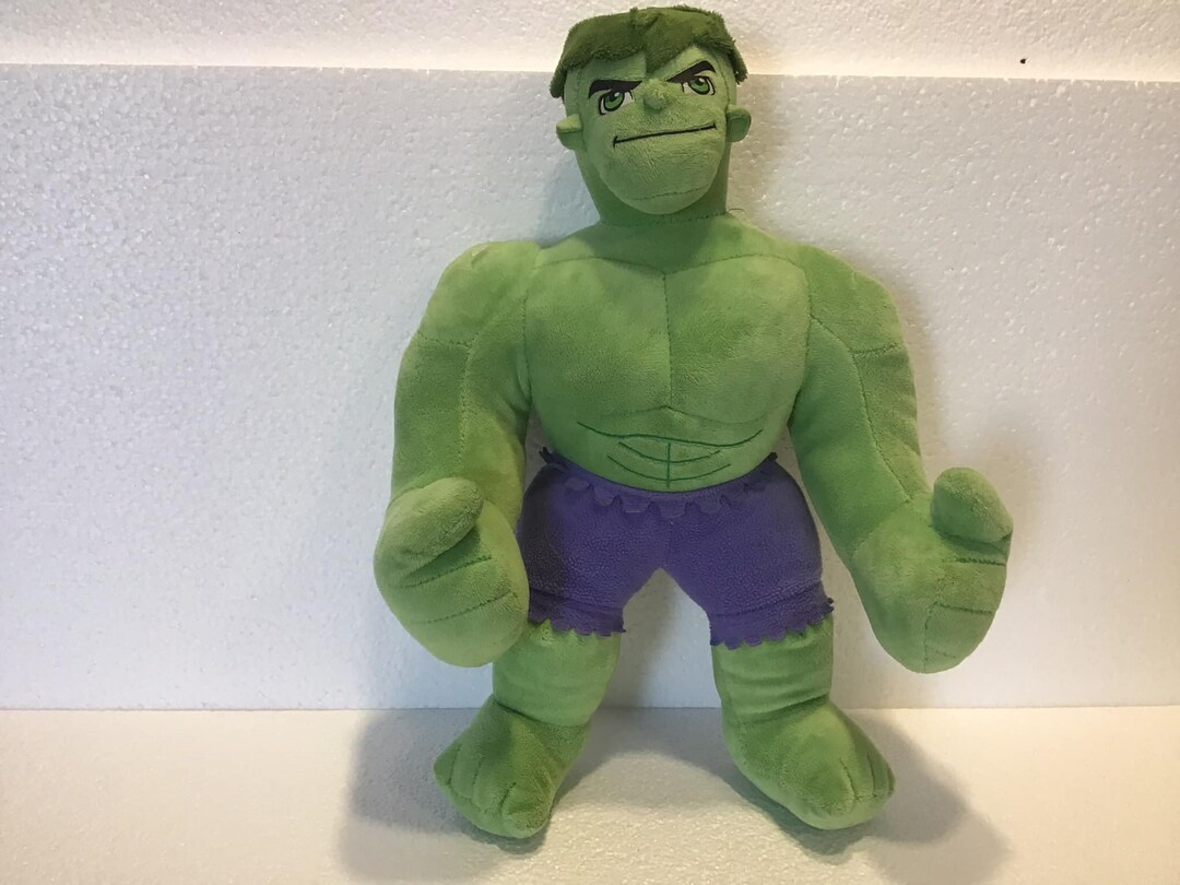 Marvel Super Hero 14 Green Incredible Hulk Plush Toy Etsy