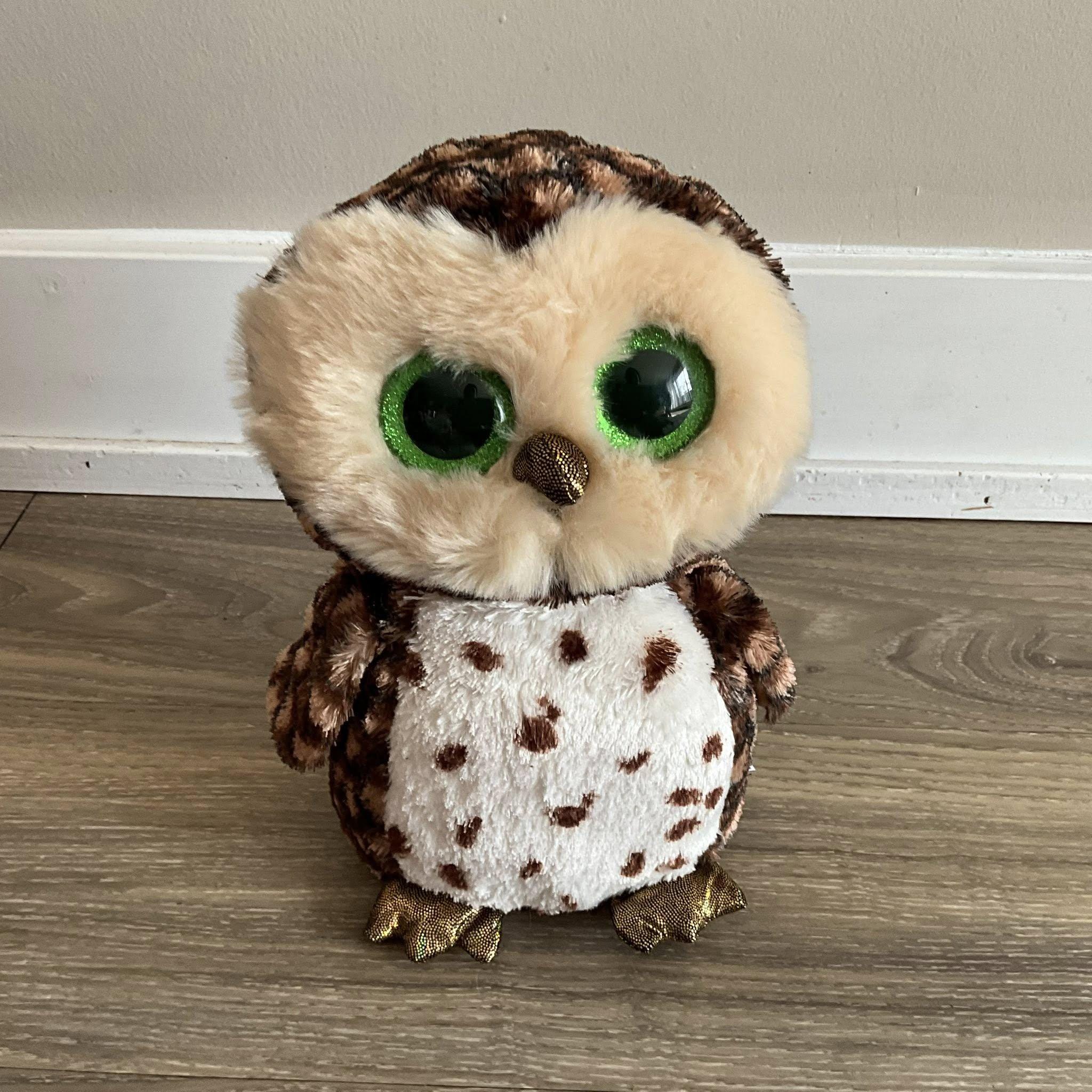 TY Beanie Baby Beanie Owl Sammy Plush