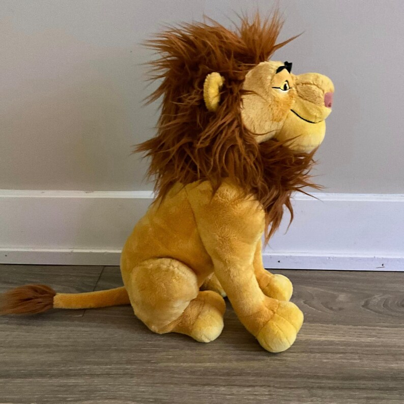 Disney Store the Lion King Mufasa Plush Sits 15 Simbas Dad Soft Toy