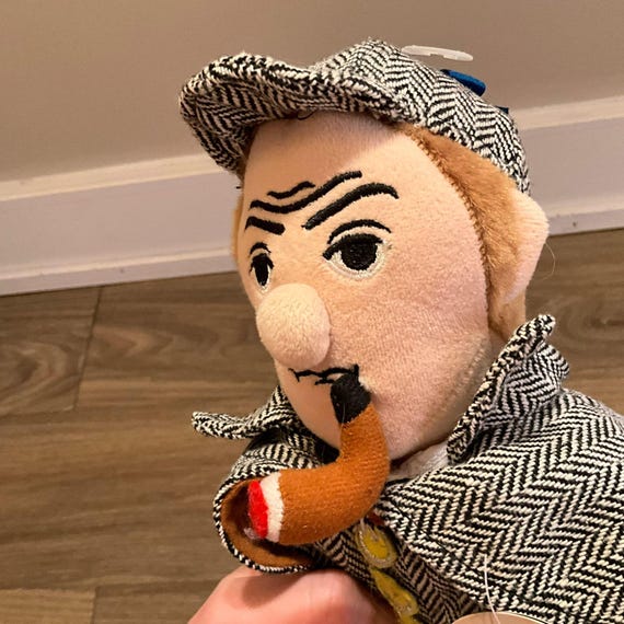 Buy Sherlock Holmes Plush, Detective Stuffed Doll With Pipe & Tag