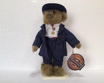 Vintage Brass Button Bears 