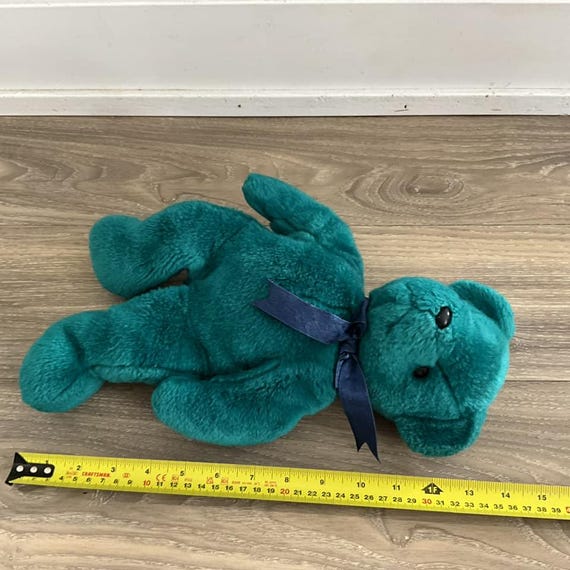 Ty Beanie Buddies テディベア 14インチ ティールグリーン ぬいぐるみ