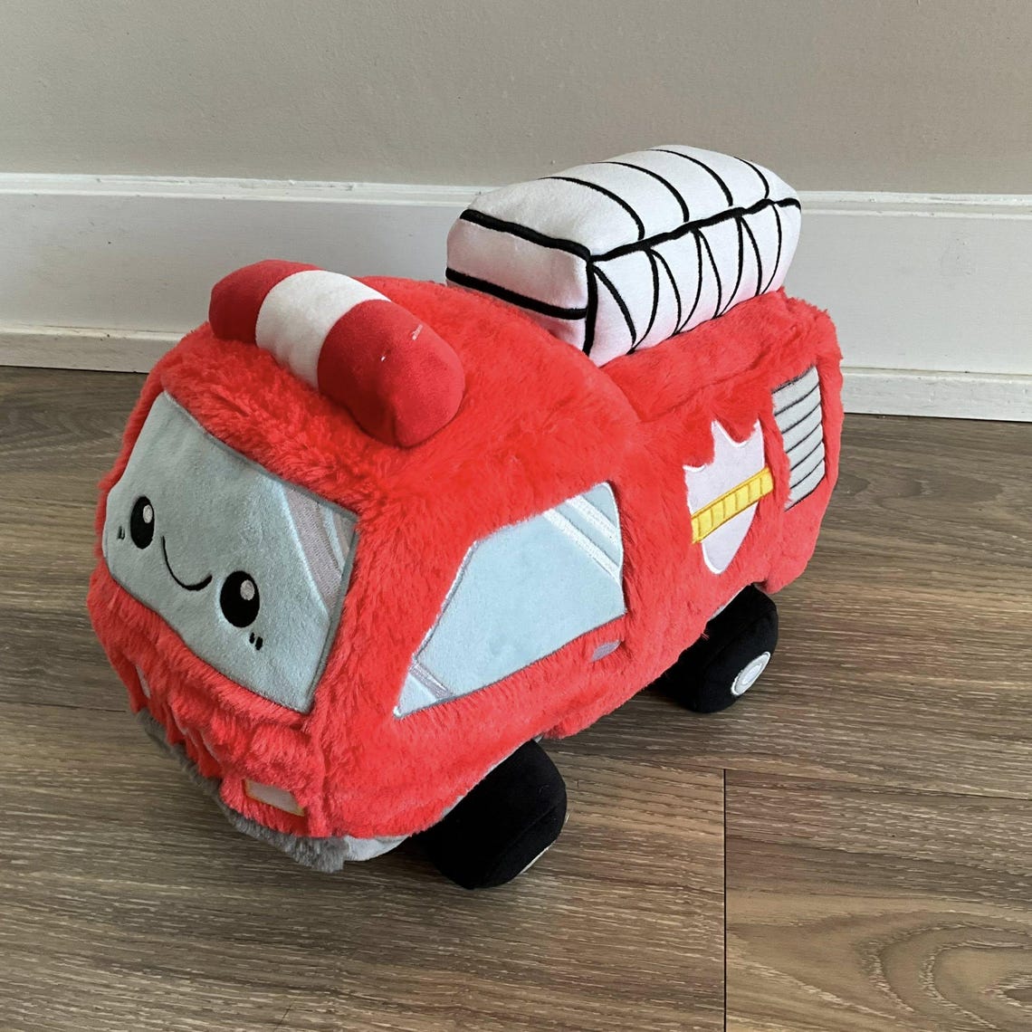 Red Squishable Squishables Go Fire Truck Red White Car Plush Toy - Etsy