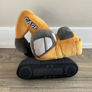 Plush Yellow Excavator Toy