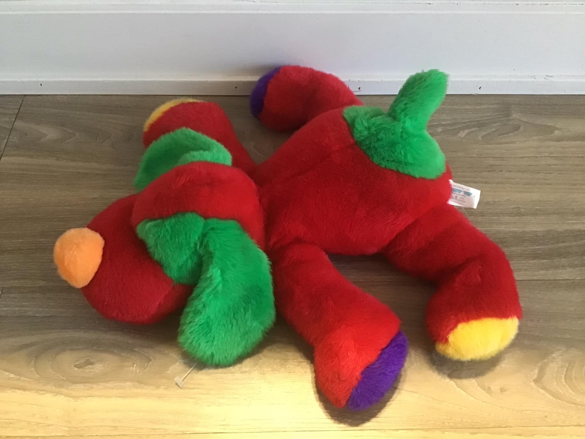 Green dog plush hot sale