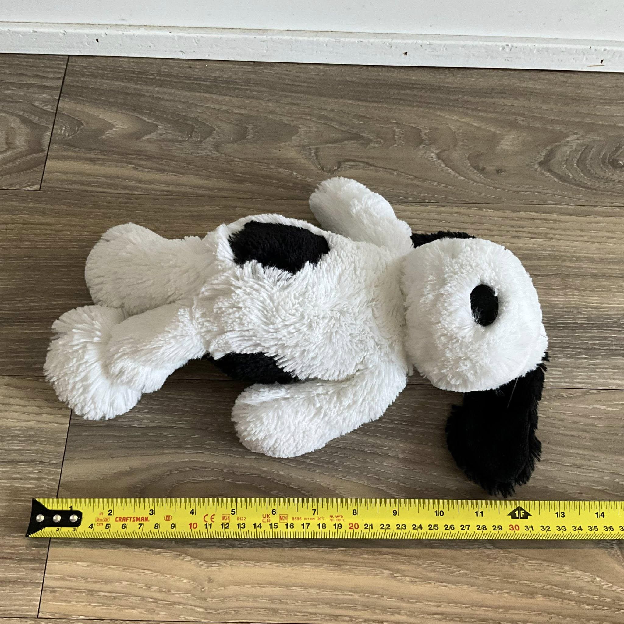 TY 67005 Muggy Plüschhund Schwarz/weiß 33 Cm - Kuscheliges Stofftier Für Kinder