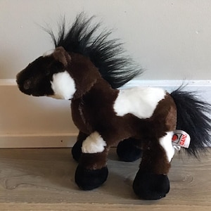 Ganz Webkinz PINTO Horse Plush Brown & White Horse Stuffed Animal