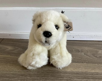 Vtg World Wildlife Fund (WWF) White Panda Bear Plush 1986
