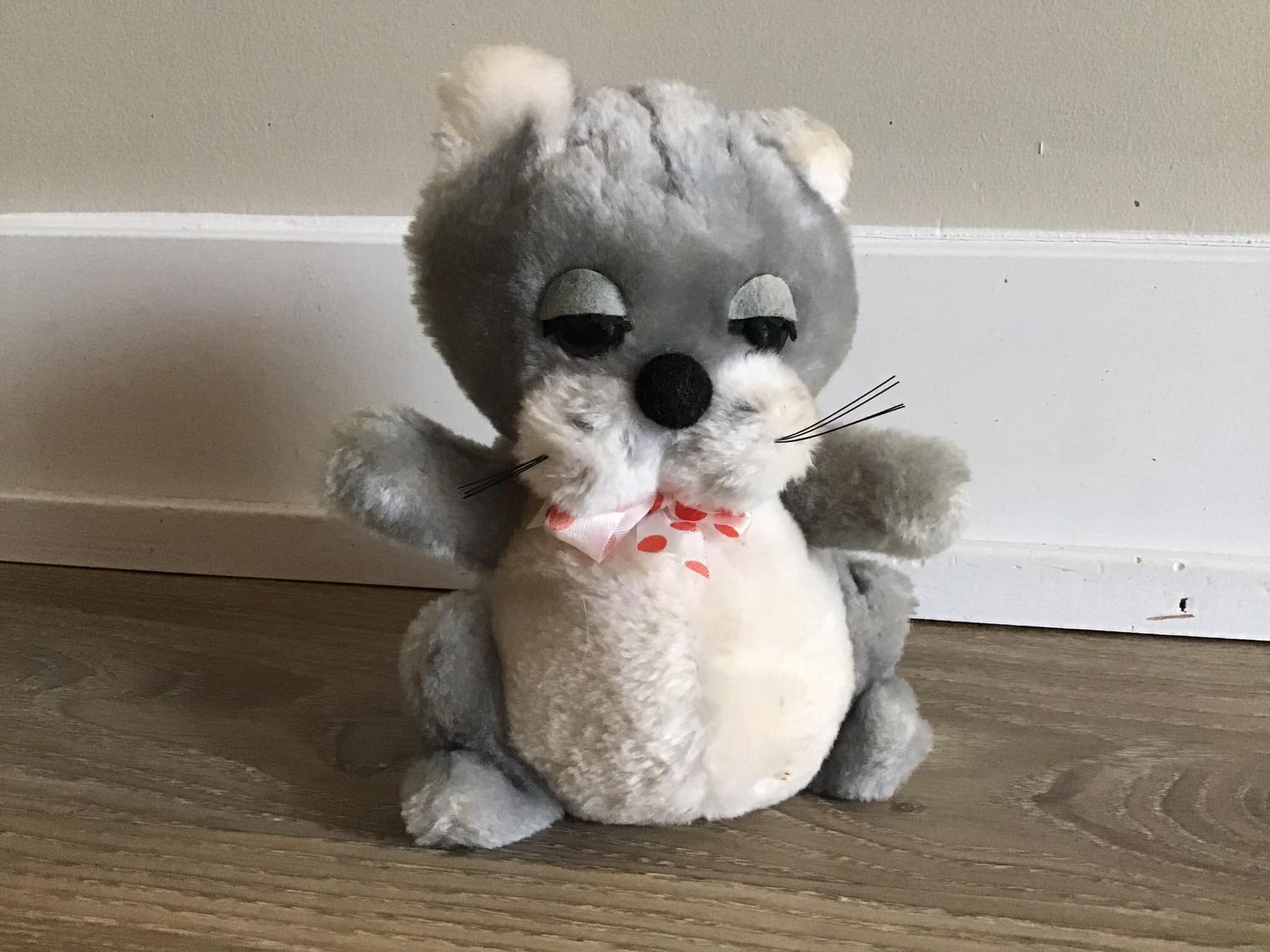 ヴィンテージ 1980 R デイキン グレー タビー キャット ぬいぐるみ