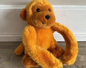Peluche singe vintage A&A en peluche - RARE