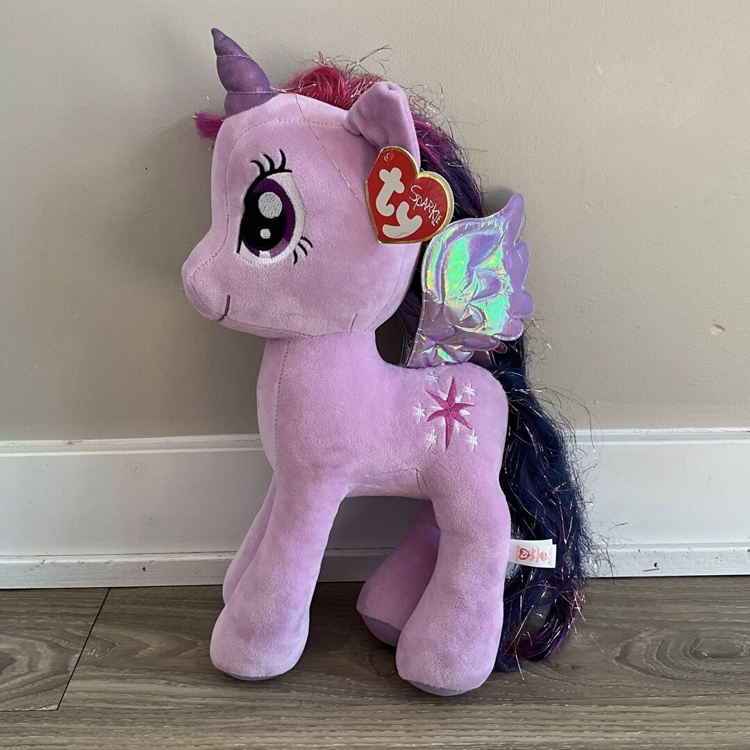 Ty Twilight Sparkle My Little Pony Plush Stuffed Animal 16 Purple 