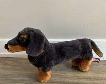 Melissa & Doug 16" Dachshund Plush Stuffed Toy Realistic Dog Puppy