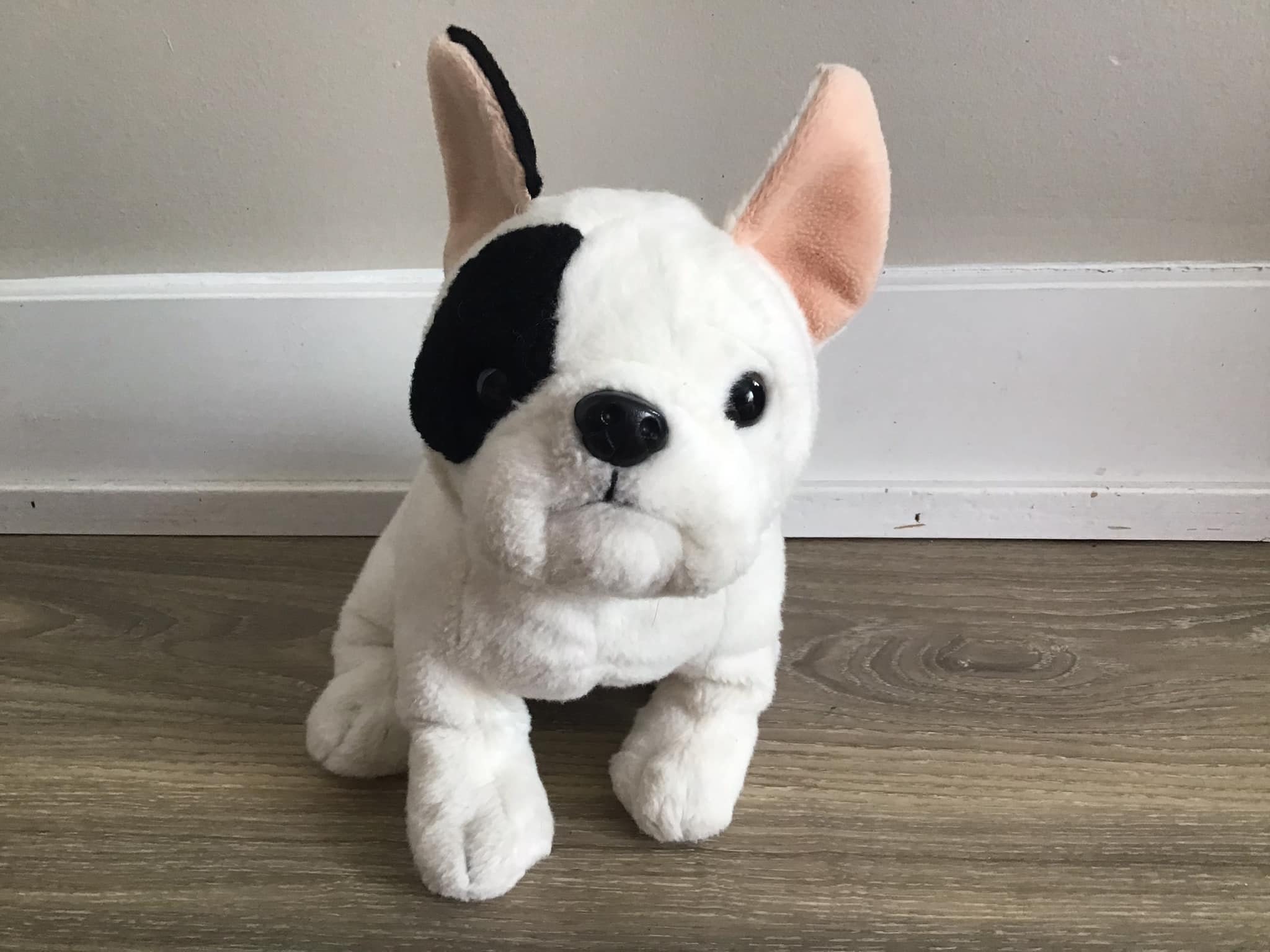 Black french bulldog stuffed animal hotsell
