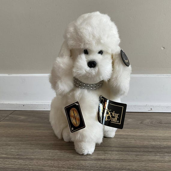 24K Polar Puff White Poodle Dog Plush 11 Inch Stuffed Animal - Etsy