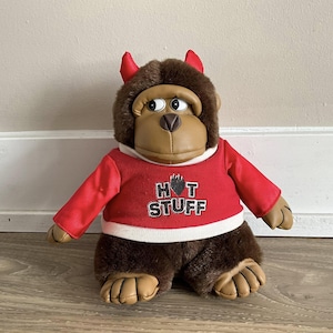 90&#39;S Dan Dee Ape Gorilla 8.5’’ Monkey Plush Stuffed, Hot Stuff
