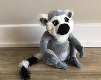 Ganz Webkinz Lemur Plush Stuffed Animal Toy 9 Etsy UK
