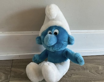 Vintage Smurf Plush 1979 Made in Korea