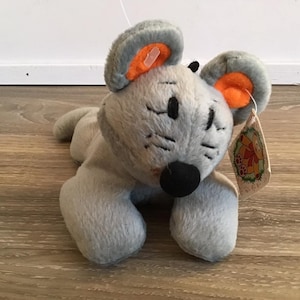 Czech Republic Cute Gray Mouse Stuffed Animal Toy Plush 7.5"