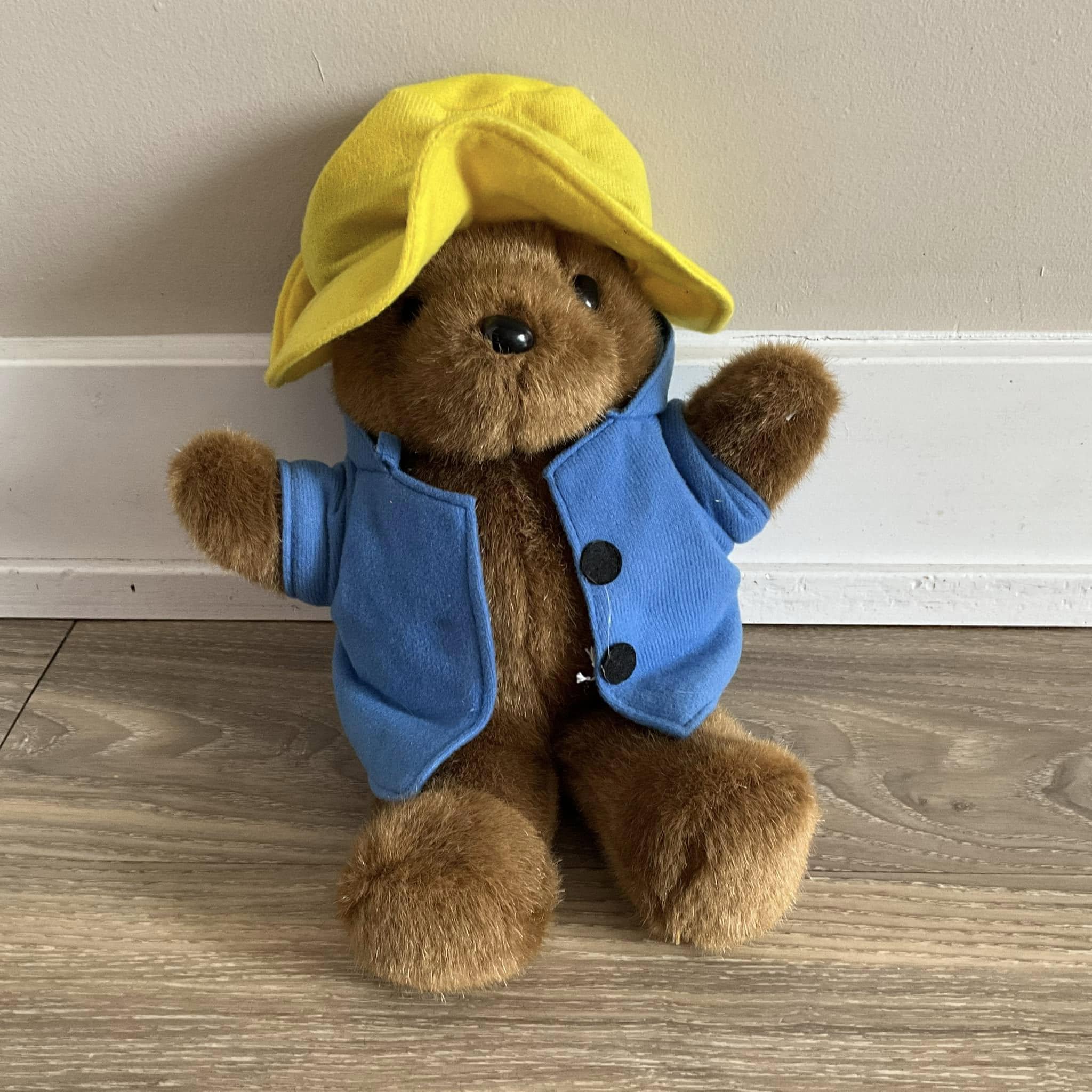 ヴィンテージ パディントンベア ぬいぐるみ 青いコート 黄色い帽子